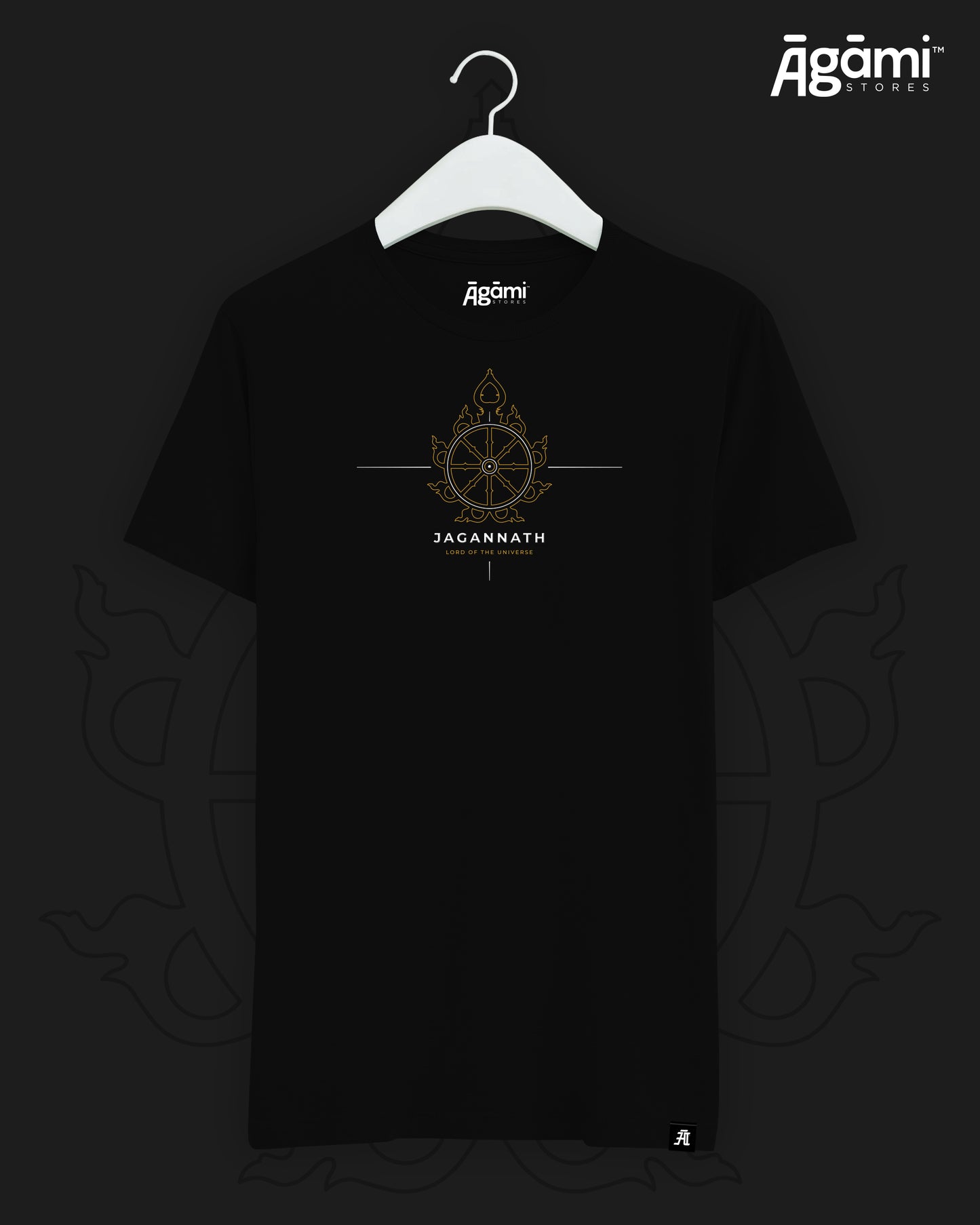 Shree Jagannath – Lord of the Universe Tshirt | Black - Oversized Fit