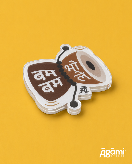 Bam Bam Bhole | Acrylic Fridge Magnet