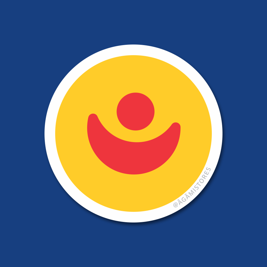 Shree Jagannath Temple Flag - Yellow | Laptop & Mobile Stickers