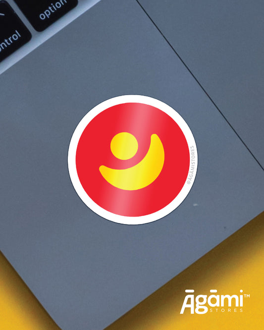 Shree Jagannath Temple Flag - Red | Laptop & Mobile Stickers