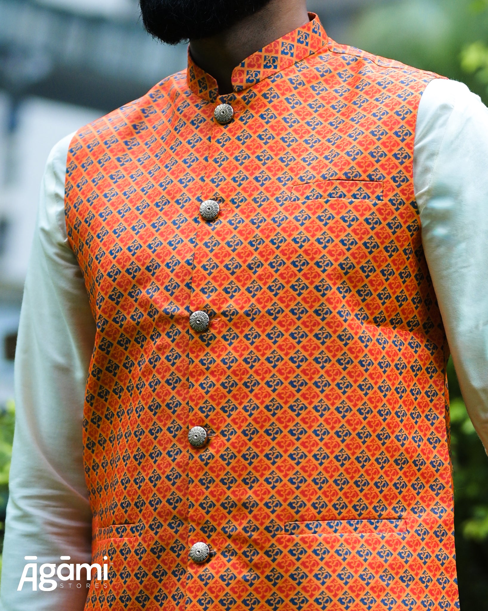 Om Pattern Modi Jackets 36