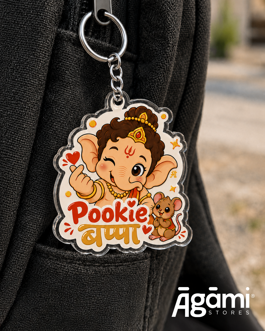 Pookie Bappa | Acrylic Keychain