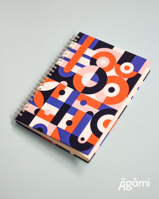 Sanatani Symbols A5 Spiral Notebook