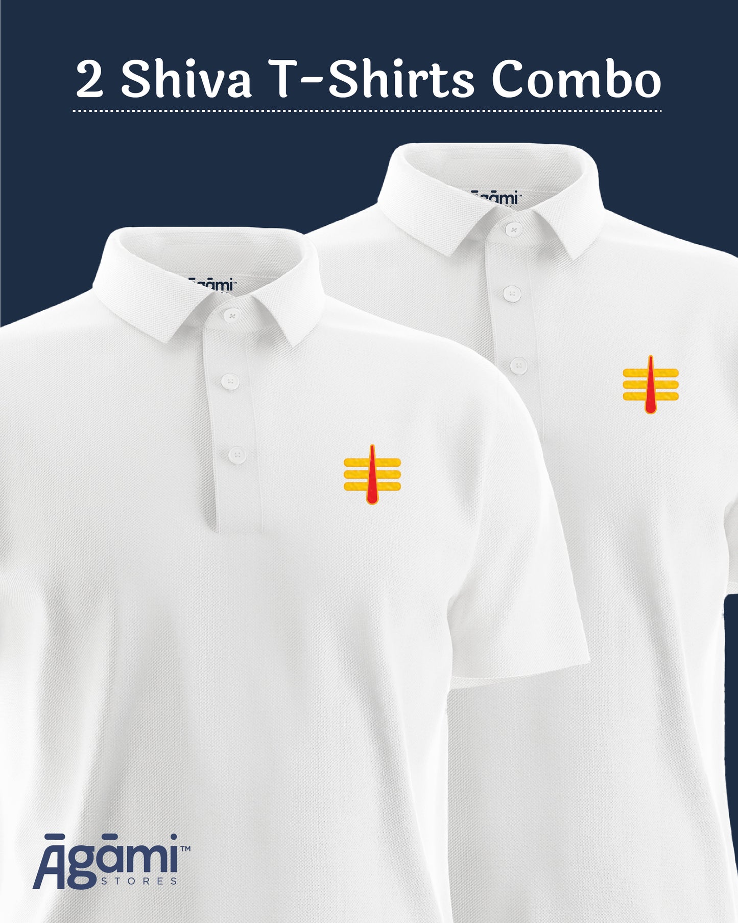 Combo Pack of 2 Polo Shiva Tshirts
