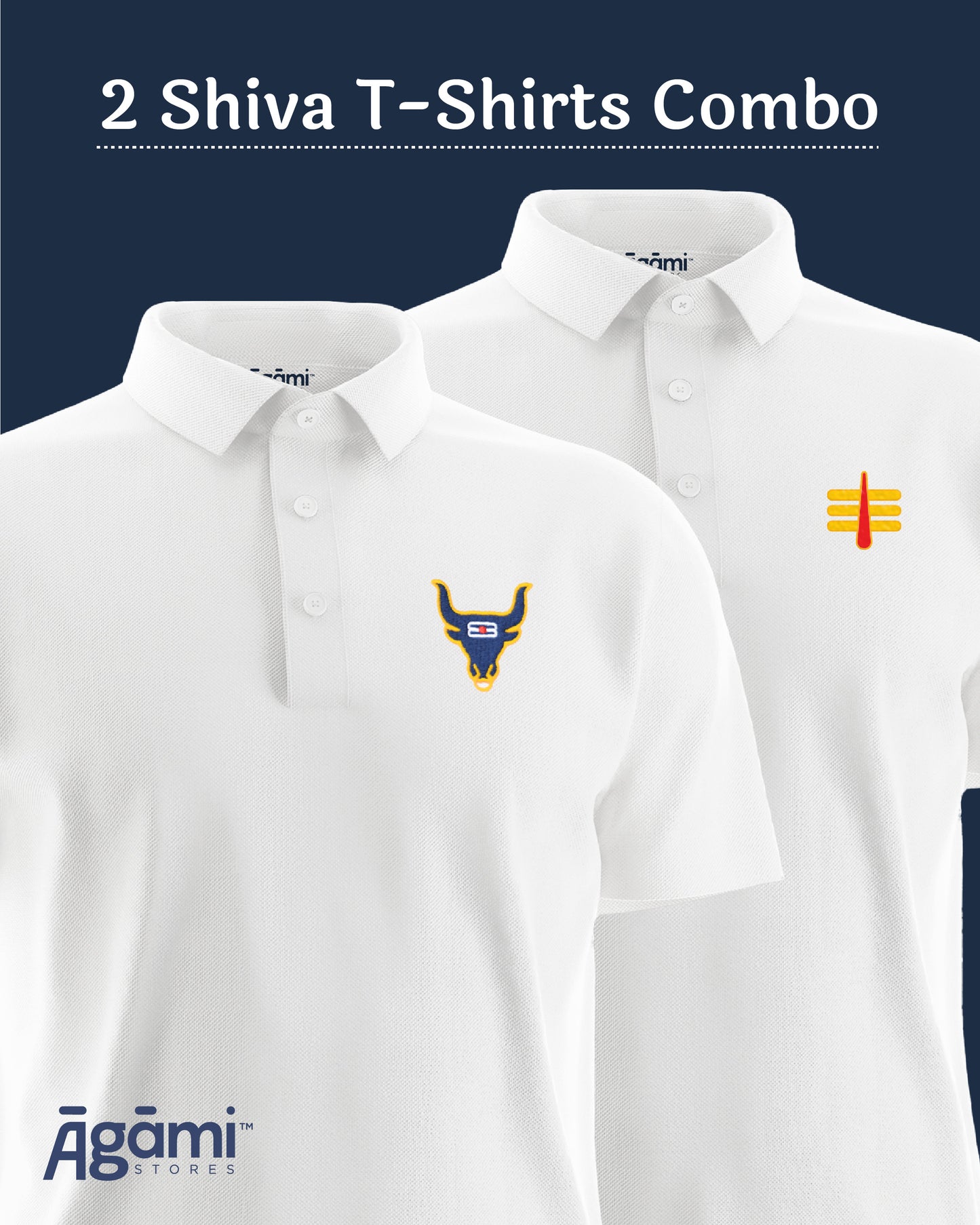 Combo Pack of 2 Polo Shiva Tshirts