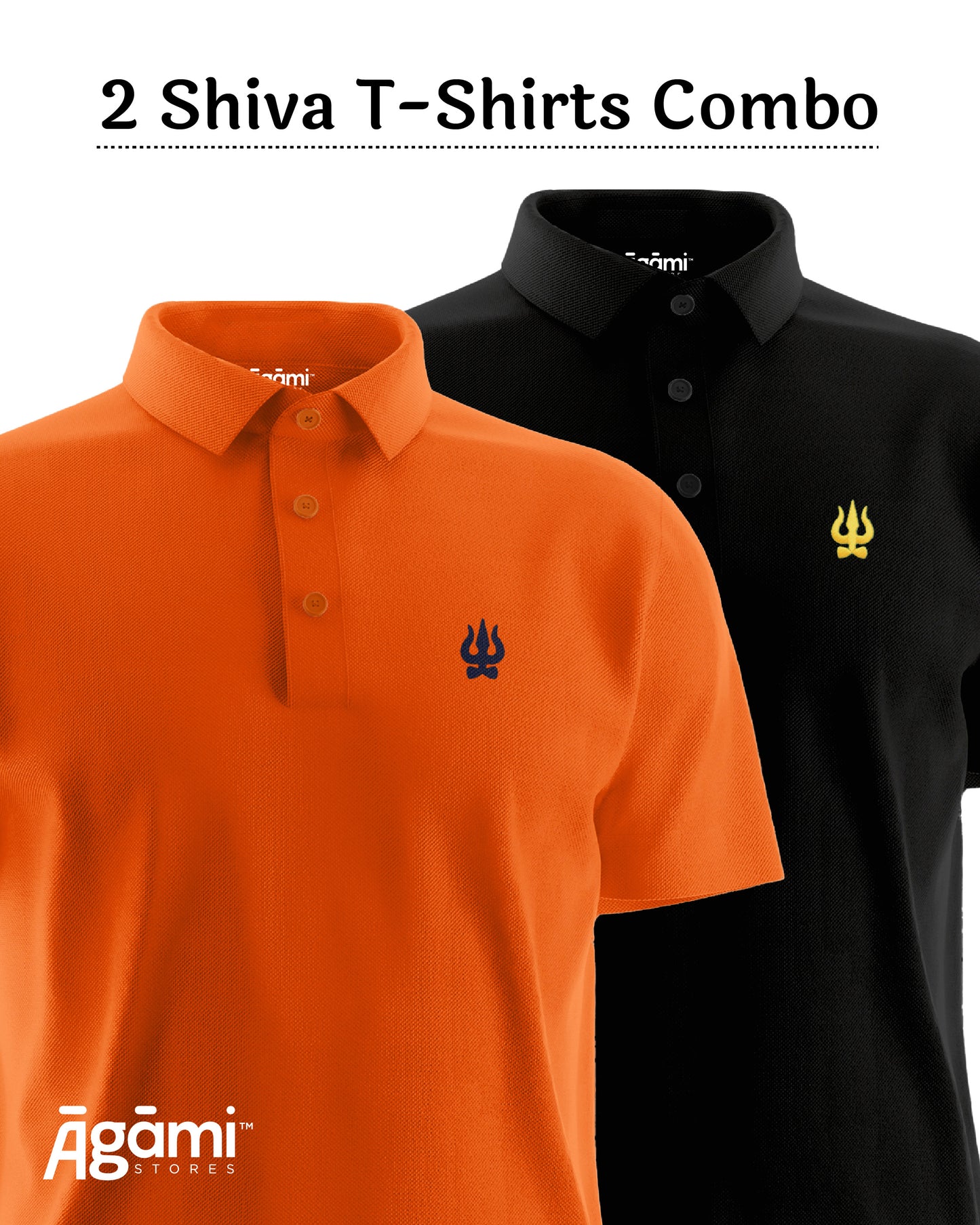 Combo Pack of 2 Polo Shiva Tshirts