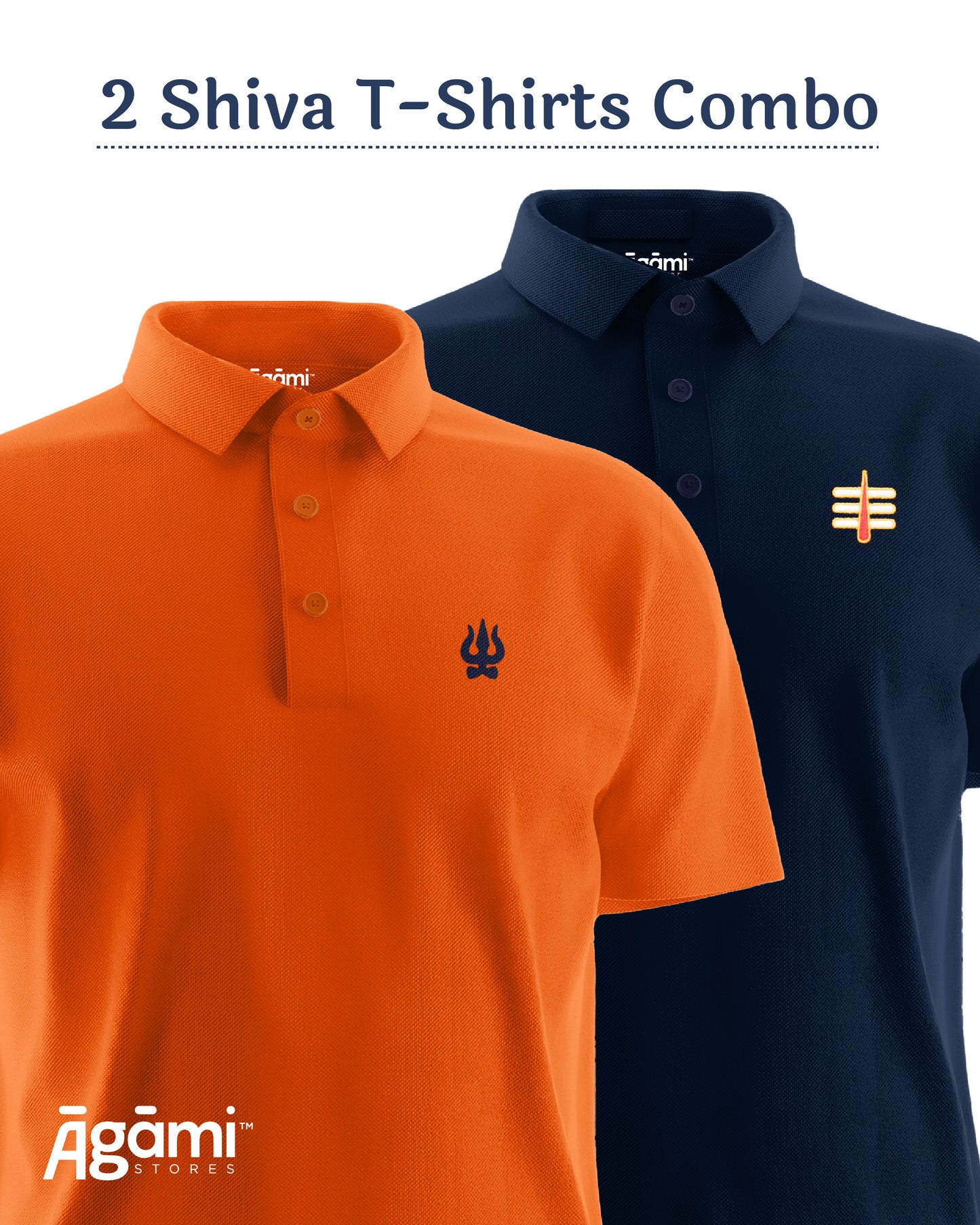 Combo Pack of 2 Polo Shiva Tshirts