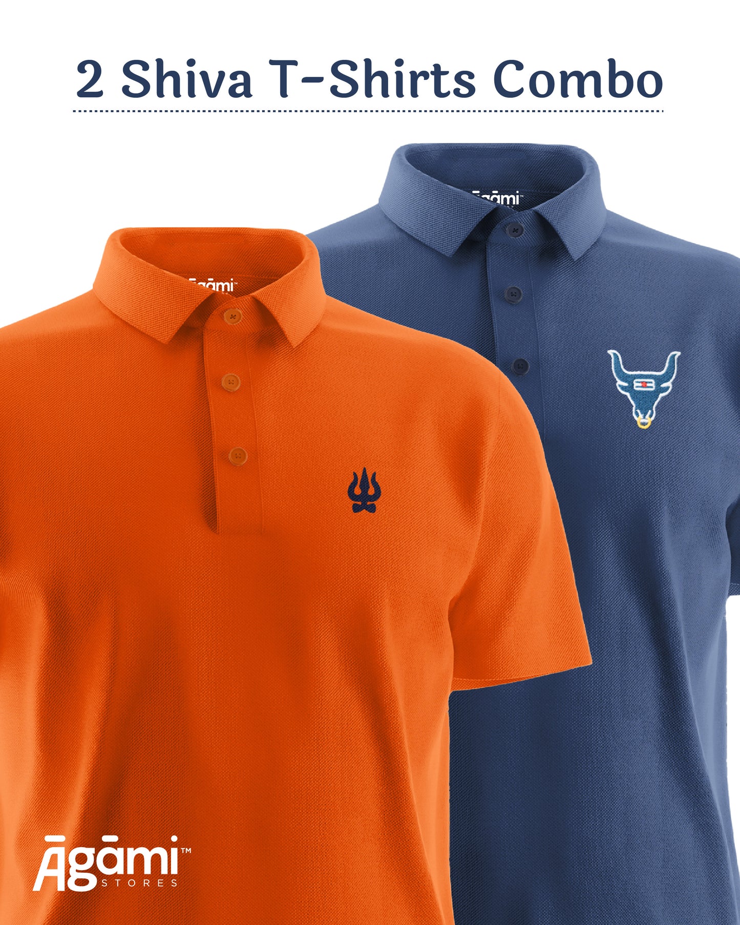 Combo Pack of 2 Polo Shiva Tshirts