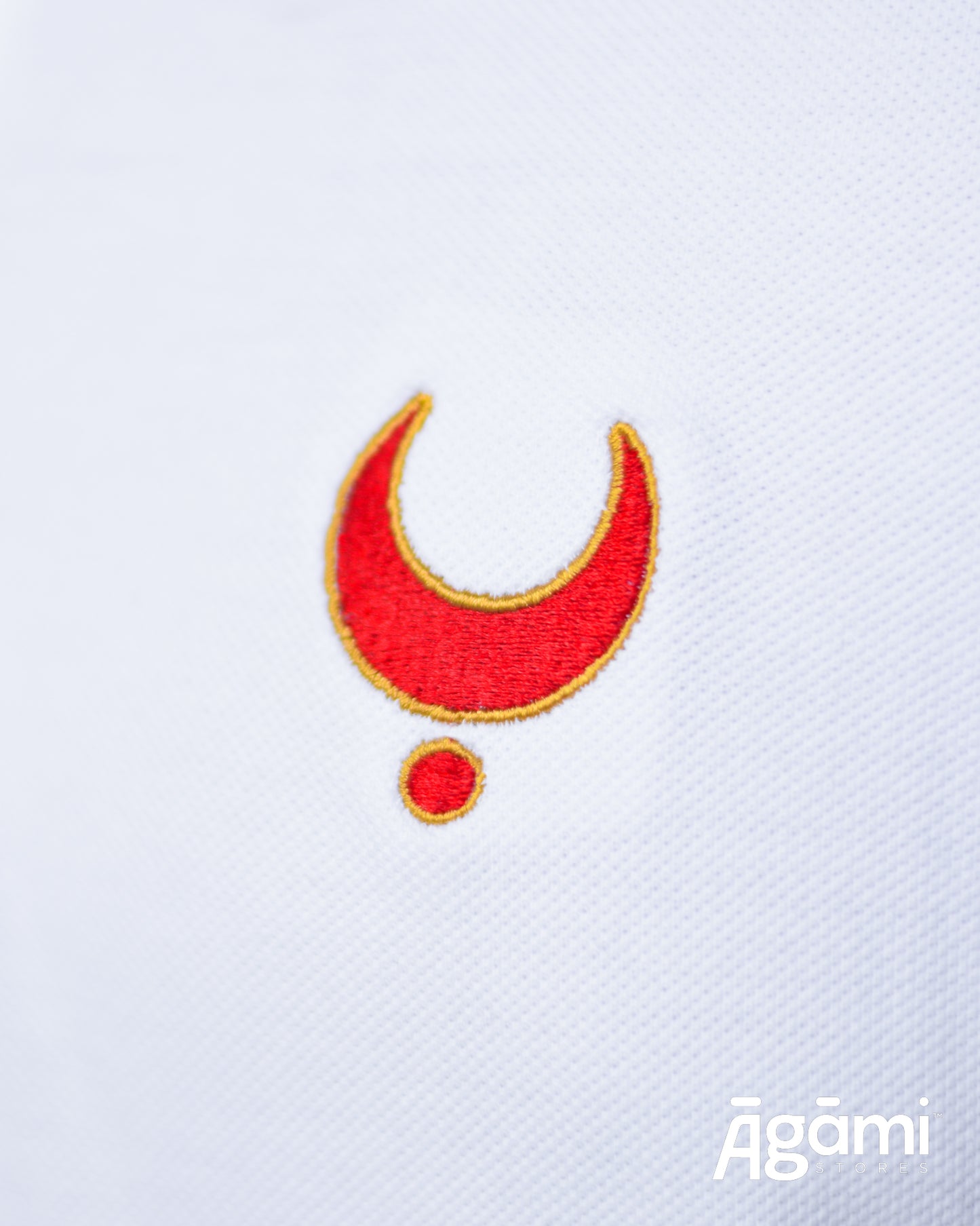 Chhatrapati Shivaji Maharaj Chandrakor Tilak Polo Neck Tshirt -Regular Fit | White