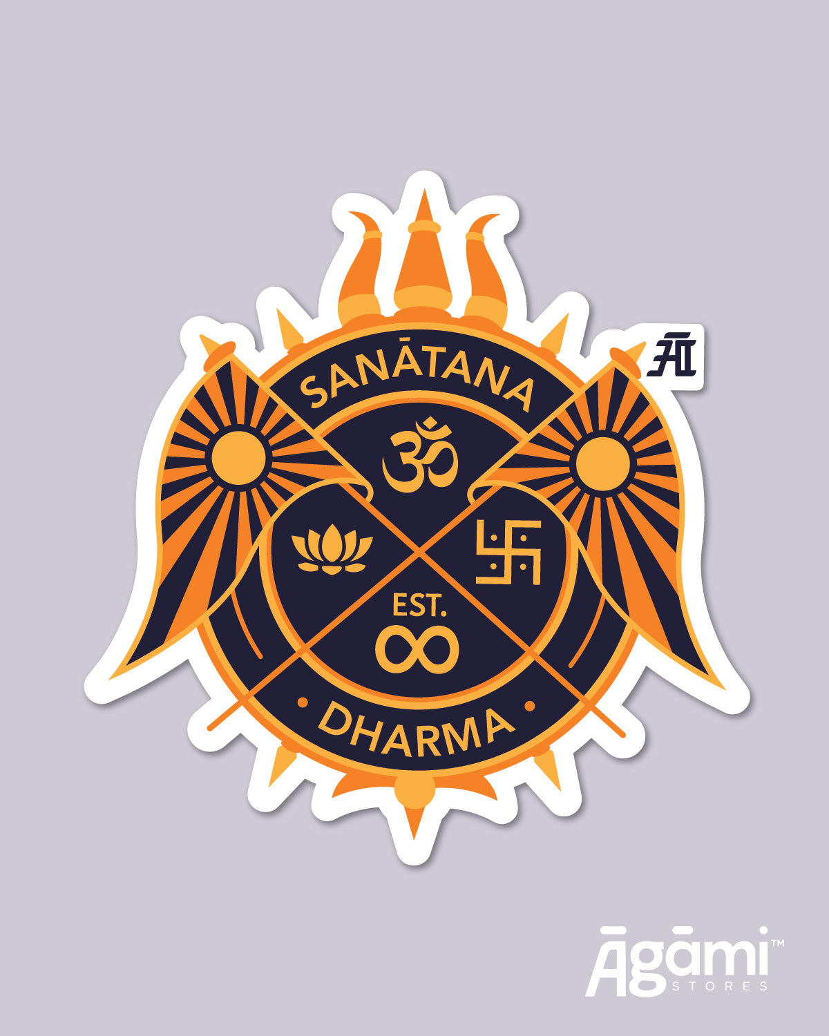 Sanatana Dharma Emblem | Laptop & Mobile Sticker