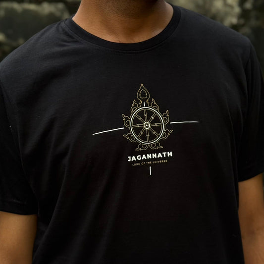Shree Jagannath – Lord of the Universe Tshirt | Black - Oversized Fit