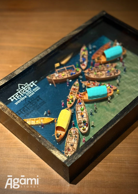 Miniature Mahakumbh 2025 – Resin Showpiece (Limited Edition #001 - #144)