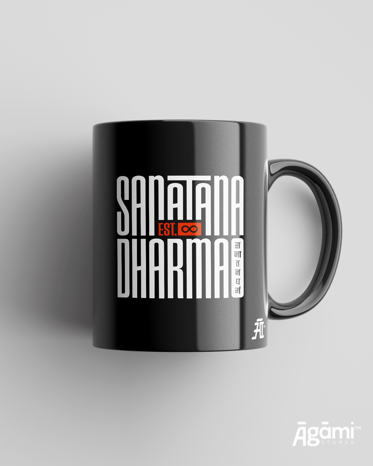 Sanātana Dharma | Black - Mug - Āgāmi