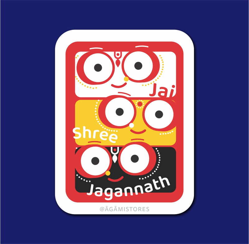 Shree Jagannath Faces | Laptop & Mobile Stickers