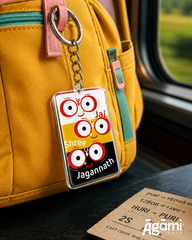 Jai Shree Jagannath Trinity Faces | Acrylic Keychain