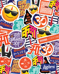 Pack of 30 Laptop & Mobile  stickers (Mixed Designs)