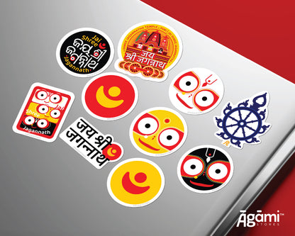 Puri Jagannath Collection – Pack of 10 Premium Stickers