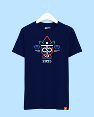 Mahakumbh Logo 2025 - Navy Blue Tshirt