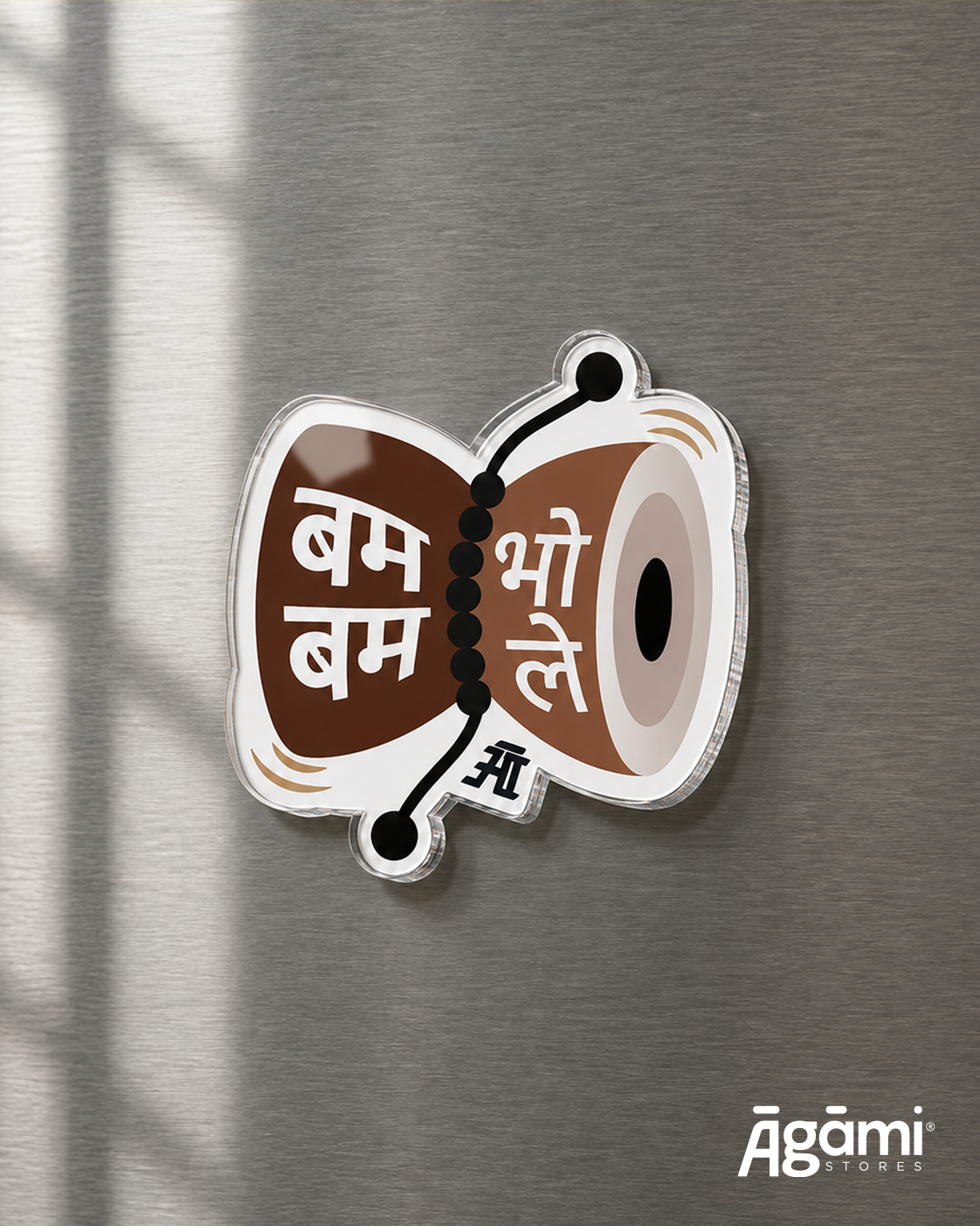 Bam Bam Bhole | Acrylic Fridge Magnet
