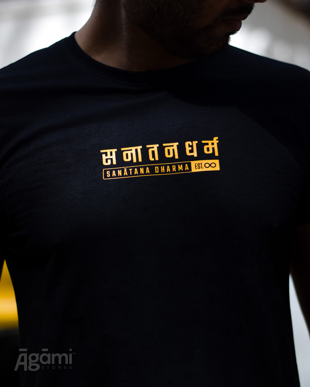Classic Sanātana Dharma Tshirt - Black