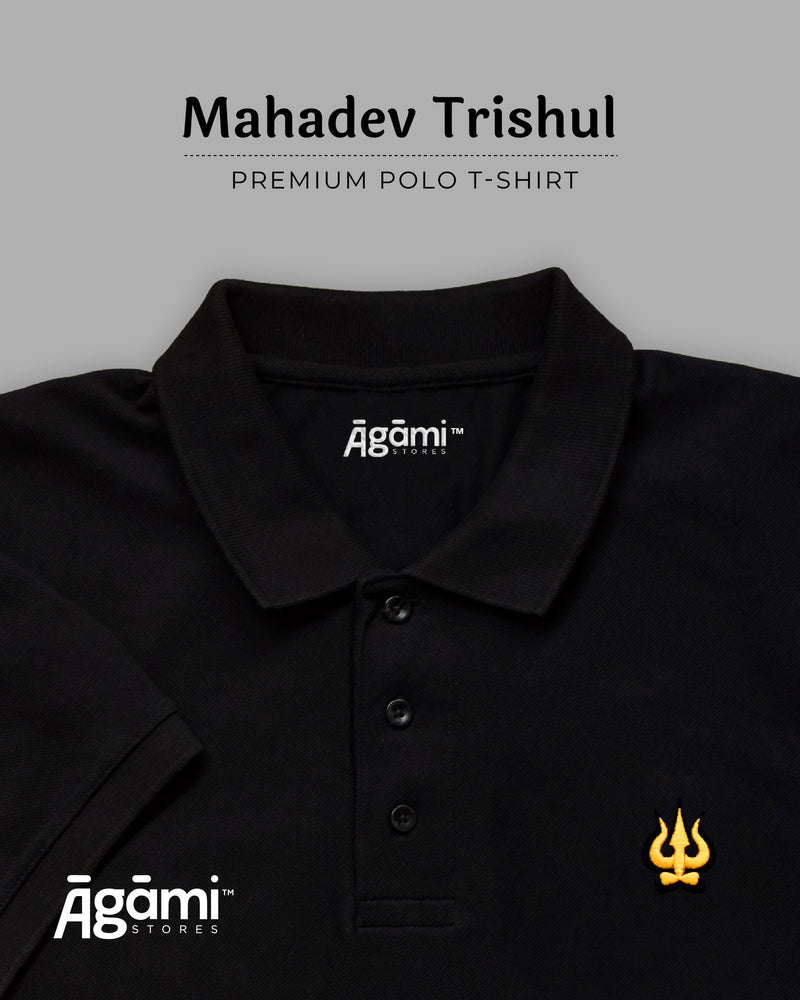 Trishul Polo Neck - Black