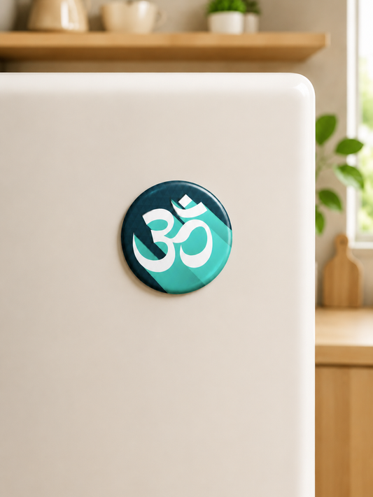 Om Symbol | Pin Badge +  Magnet