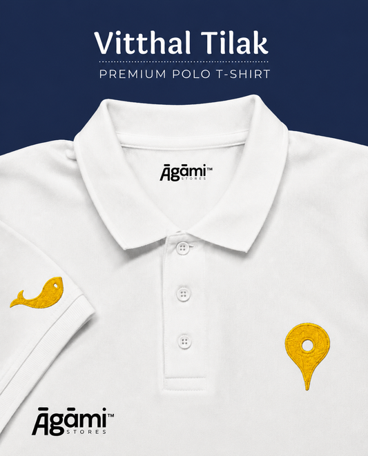 Vitthal Tilak Polo Tshirt - White