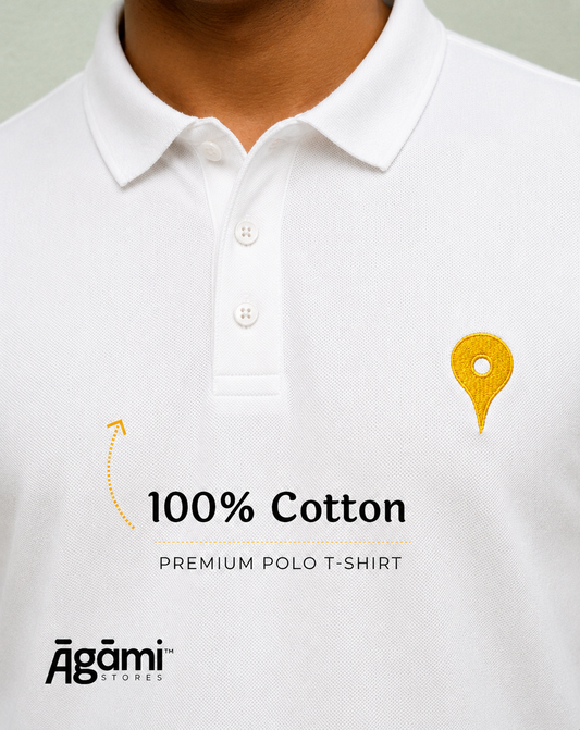 Vitthal Tilak Polo Tshirt - White