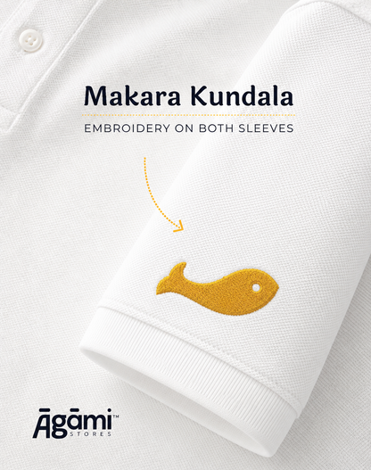 Vitthal Tilak Polo Tshirt - White