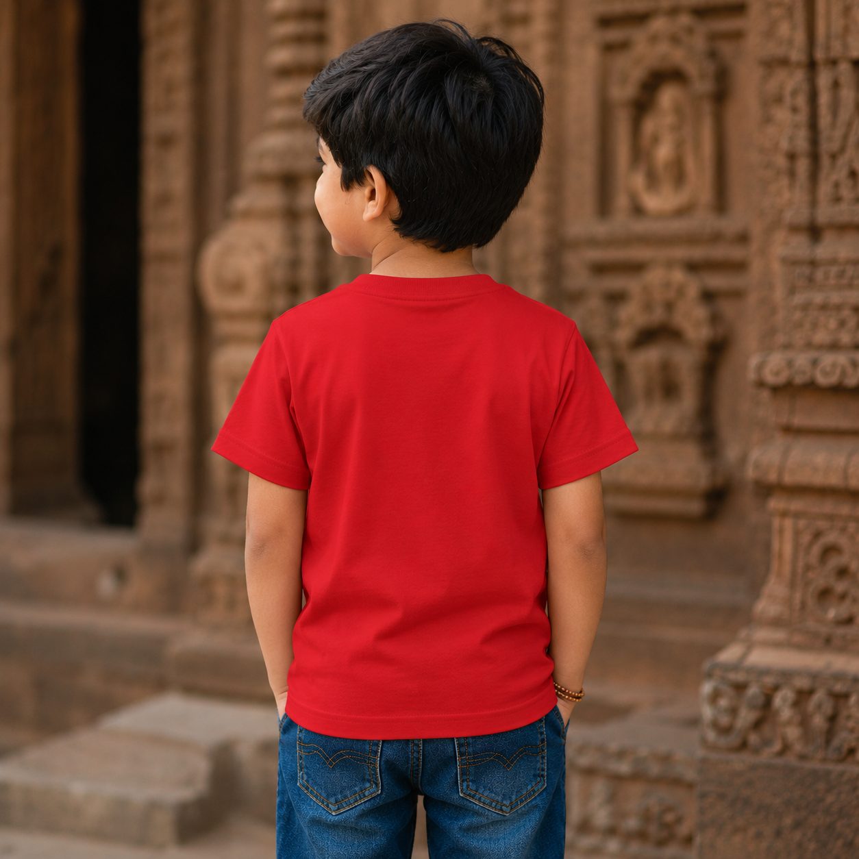 Jai Shree Jagannath Kids Tshirt | Red