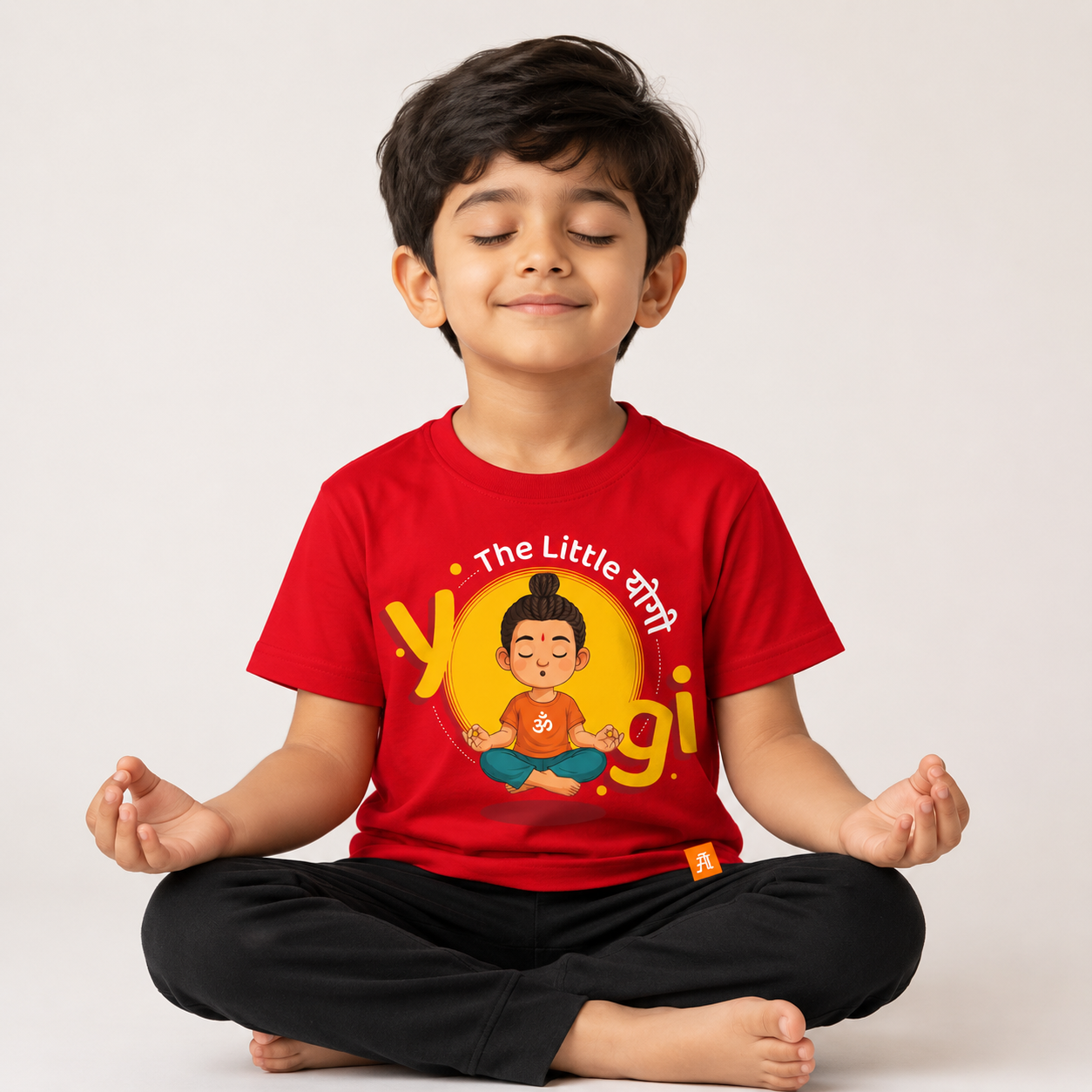 The Little Yogi Kids Tshirt | Red