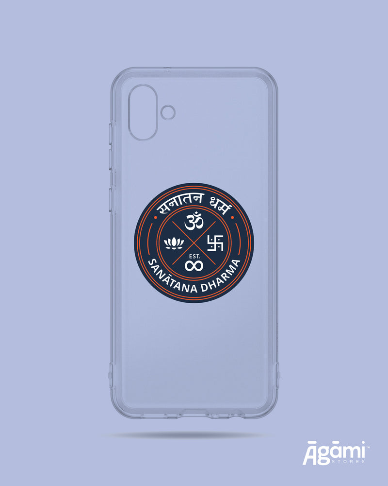 Sanatana Dharma Emblem Badge | Silicone Clear Phone Case