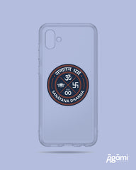 Sanatana Dharma Emblem Badge | Silicone Clear Phone Case