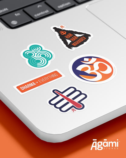 Symbols of Dharma Emblem  | Laptop & Mobile Sticker