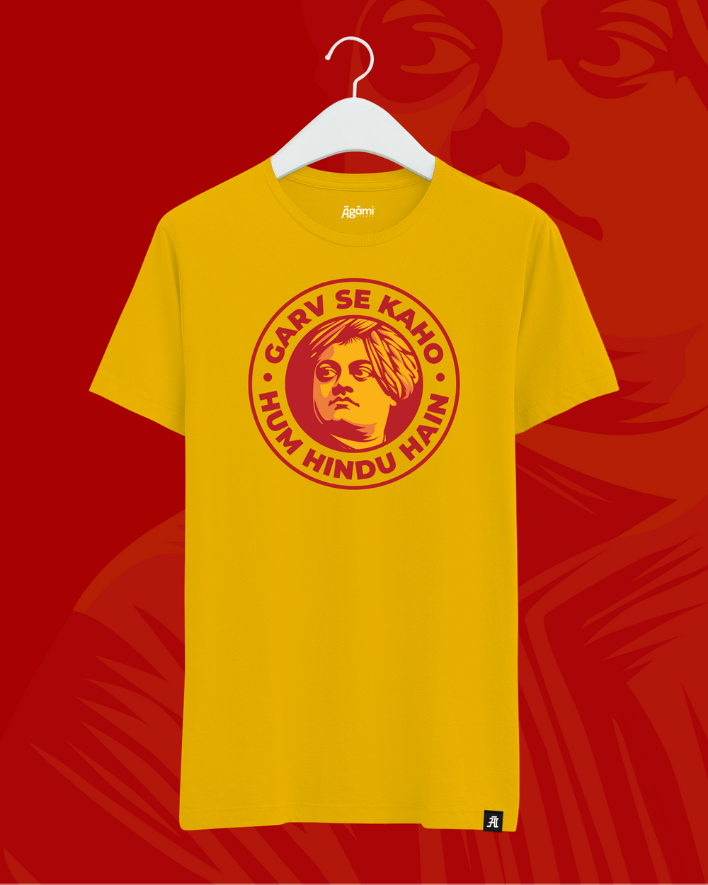 Garv Se Kaho Hum Hindu Hai Tshirt - Yellow