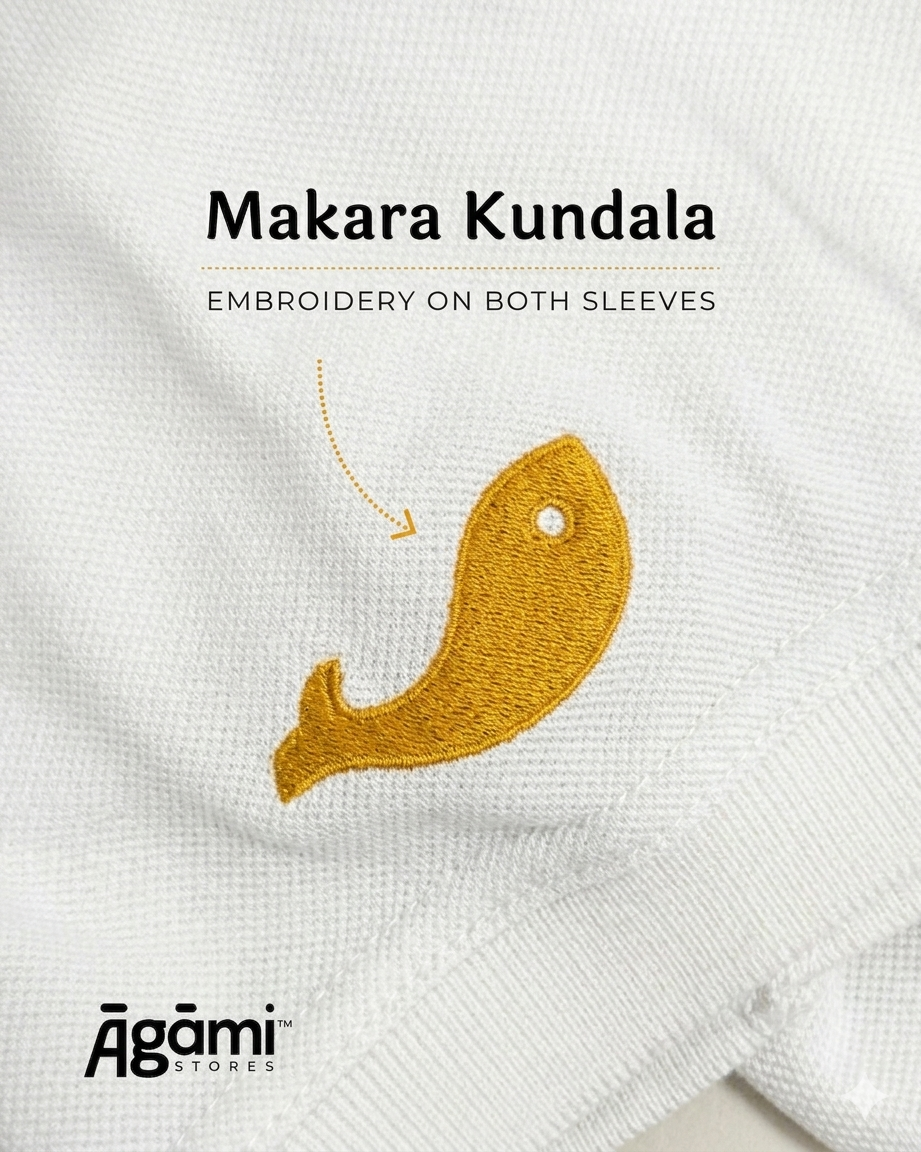 Vitthal Tilak Polo Tshirt - White