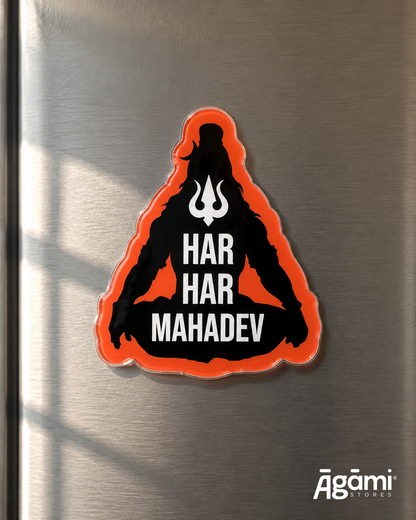Har Har Mahadev | Acrylic Fridge Magnet