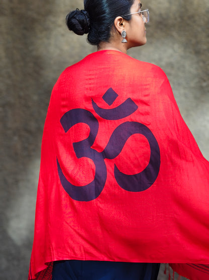 Har Har Mahadev Stole | Red