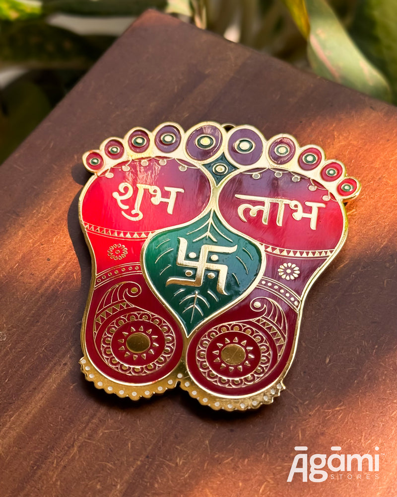 Decorative Shubh Labh | Metallic Gold Plated