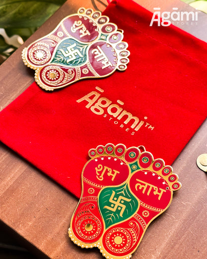 Decorative Shubh Labh | Metallic Gold Plated
