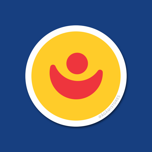 Shree Jagannath Temple Flag - Yellow | Laptop & Mobile Stickers