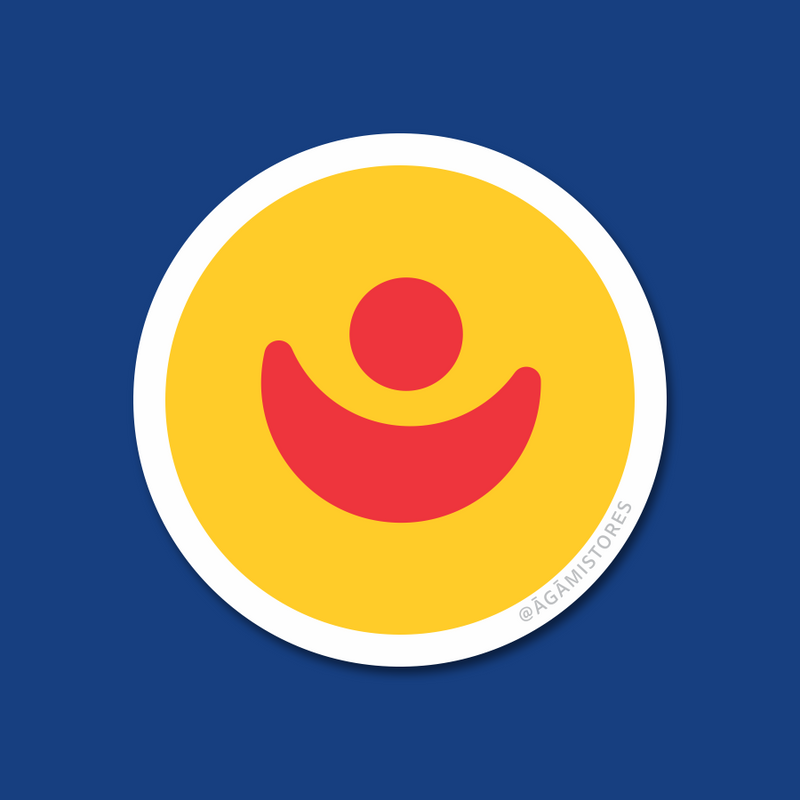 Shree Jagannath Temple Flag - Yellow | Laptop & Mobile Stickers