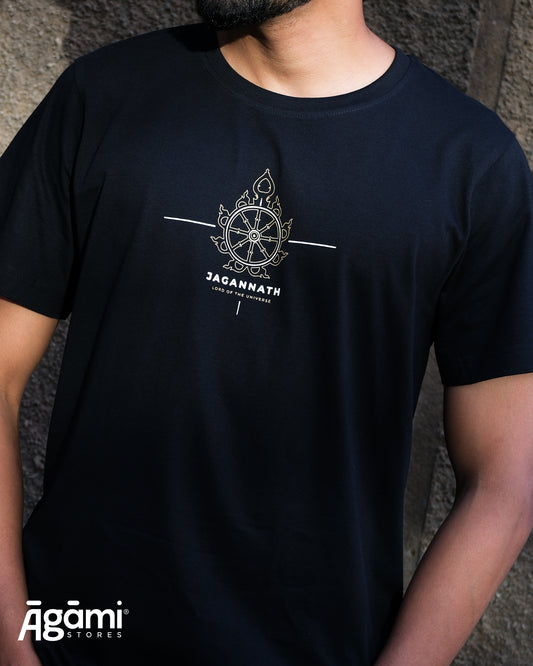 Shree Jagannath – Lord of the Universe | Black Regular Fit T-Shirt
