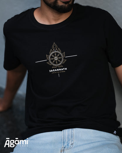 Shree Jagannath – Lord of the Universe | Black Regular Fit T-Shirt
