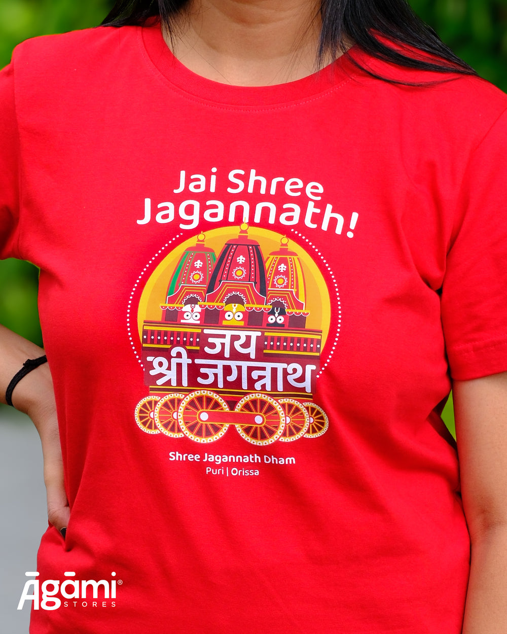 Jai Shree Jagannath Rath Tshirt - Red