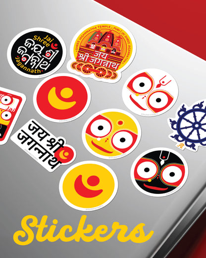 Puri Jagannath Collection – Pack of 10 Premium Stickers