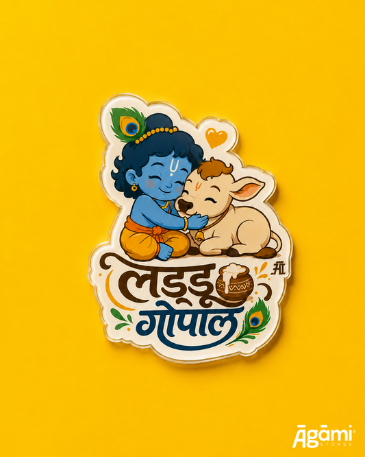 Ladoo Gopal Krishna | Acrylic Fridge Magnet