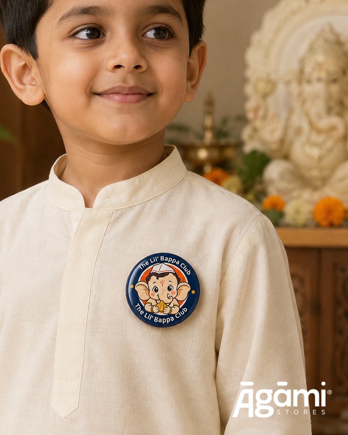 The Lil' Bappa Club | Pin Badge + Magnet