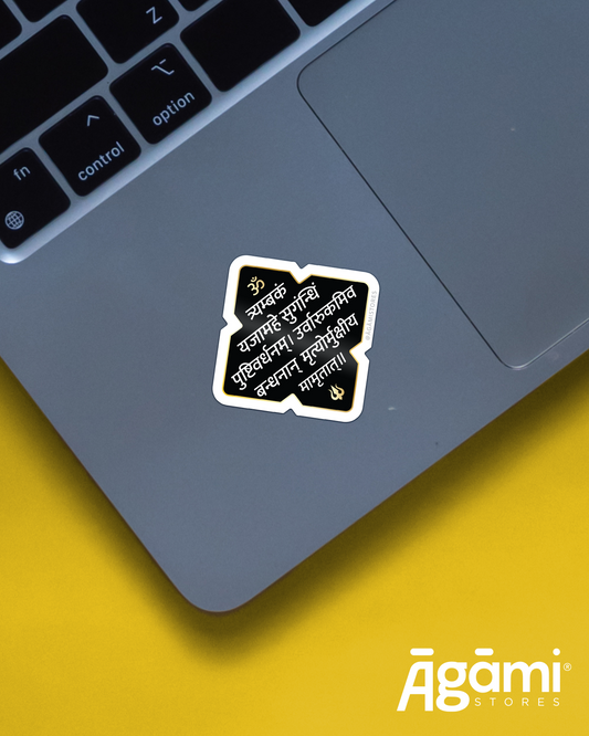 Maha Mrityunjaya Mantra | Mobile & Laptop Sticker