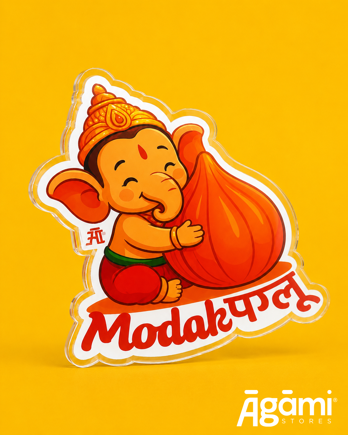 Modak Paglu - Acrylic Fridge Magnet